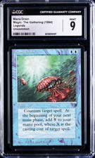 1994 MAGIC: THE GATHERING LEGENDS UNCOMMON MANA DRAIN CGC 9