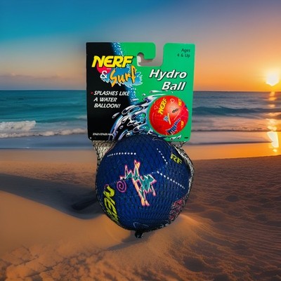 Vintage Original 1995 Nerf and Surf MOC 4'' Purple Hydro Water Pool Ball Kenner!