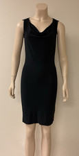 VINTAGE, DOLCE & GABBANA Black Jersey Sleeveless Dress Sheath Size 40 = US 4 EUC
