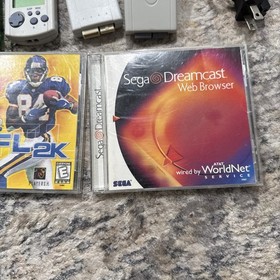 SEGA Dreamcast Console Bundle  Controllers  Memory Cords - Tested WORKING