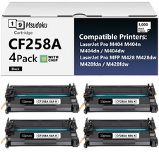 CF258A CF258X 58A 58X Toner WITH CHIP for HP LaserJet Pro M404dw MFP M428fdw lot