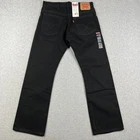 New VINTAGE 00s Levis 517 Bootcut Denim Jeans 32x30 Black Mens Western Deadstock