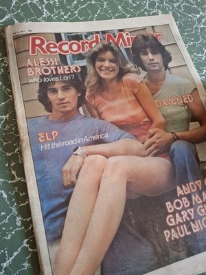Vintage RECORD MIRROR Magazine JULY 1977 The Jam The Damned Punk Bob Marley Yes