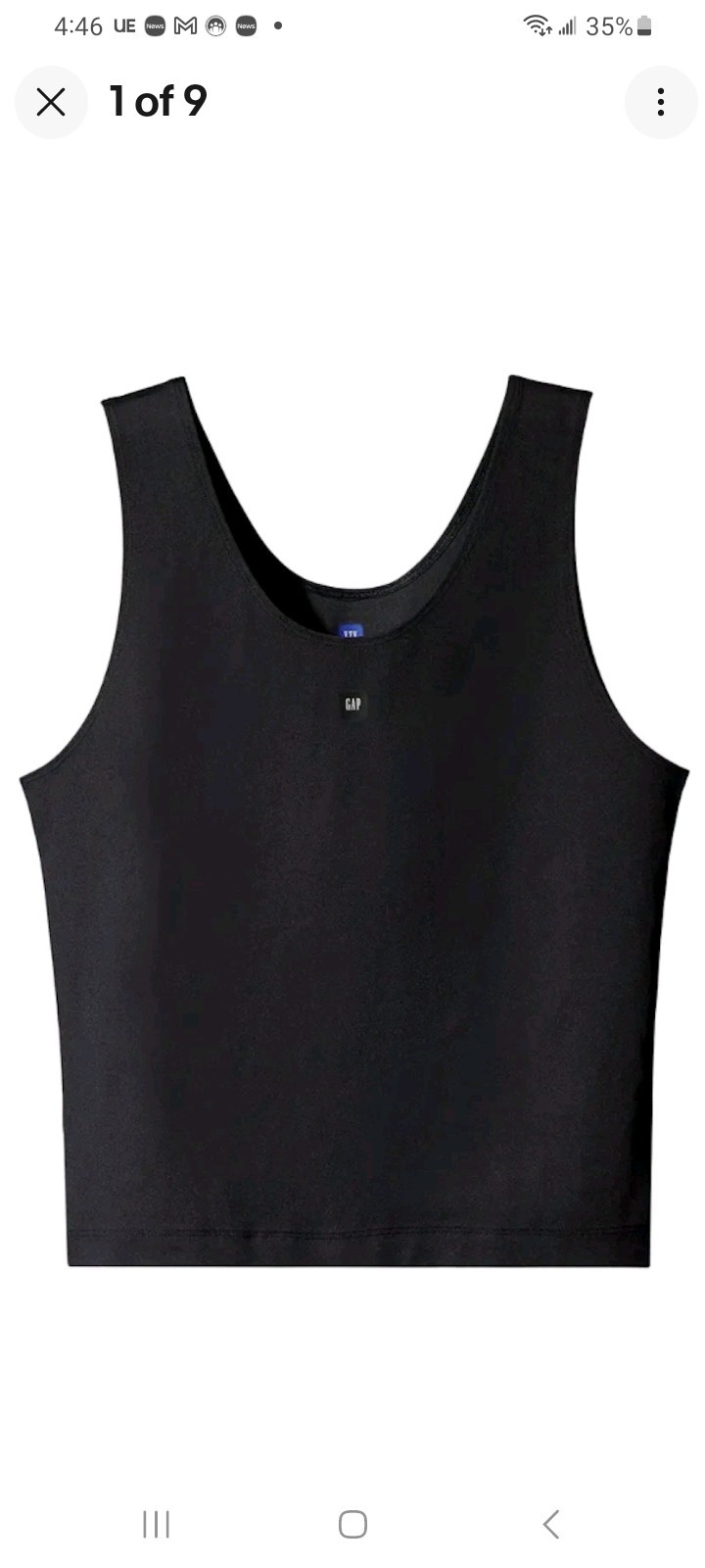 Yeezy GAP Balenciaga wmnsz M Tank Top Second Skin “Black” *RP$60*