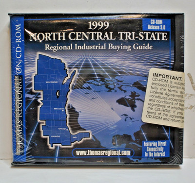 1999 North Central Tri-State Regional Industrial Buying Guide CD-ROM ''NEW''