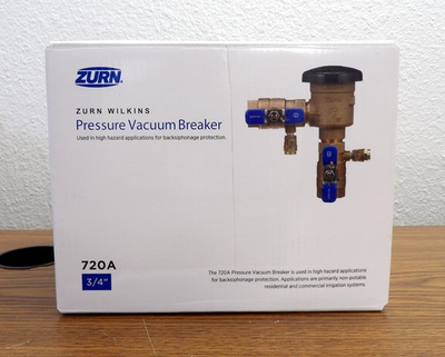 #ad Zurn Wilkins 34 720A 3 4quot; 720A Pressure Vacuum Breaker Assembly 150 PSI $84.99