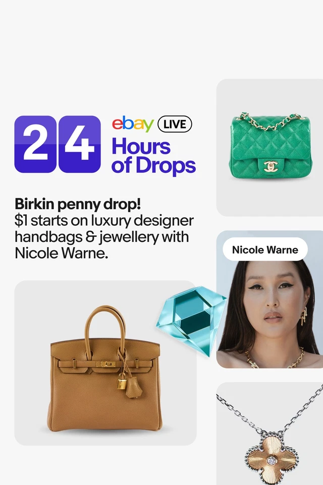 Birkin penny drop with Nicole Warne! $1 Starts on Luxury Bags & Accessories