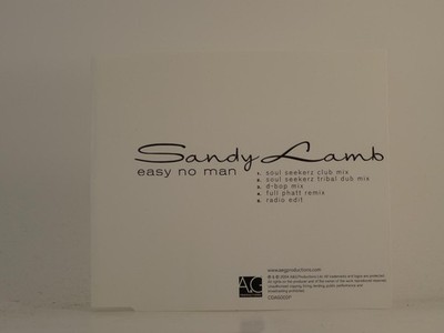 SANDY LAMB EASY NO MAN (H1) 5 Track Promo CD Single including White Sleeve A&G P