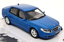 Cararama 1/43 Saab 9.5 Aero Metallic Blue 2006 Diecast Scale Model Car