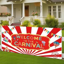 Welcome to the Carnival Banner Carnival Decorations Circus Party Innovative