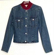 CHANEL Denim Jacket G Jean Indigo 38