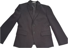 Boy Blazer Jacket Calvin Klein Black Formal Size 8 Reg Kids Coat Lined Inside
