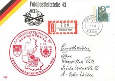 155410) Feldpost Bundeswehr Privat-GSU Heer, Einschreiben mit L1