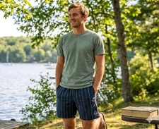 prAna Indio Heritage Shorts Stormy Night Men's Small NWT 75 MSRP