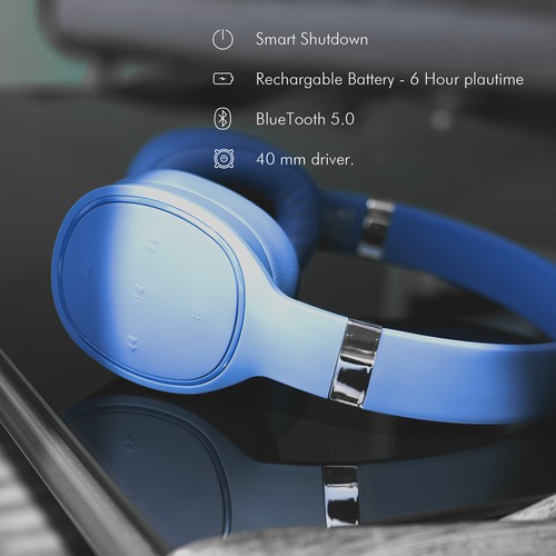 Wireless Bluetooth 5.0 Over Ear Stereo Gaming Headphone Headset with Microphone - Afbeelding 12 van 25