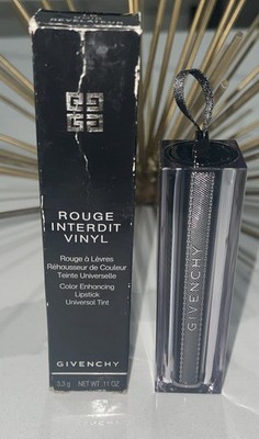 Givenchy Rouge Interdit Vinyl 16 Noir Revelateur Lipstick  .11 oz  ~ NIB