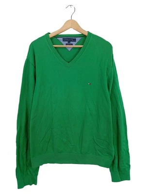 Tommy Hilfiger Pull Homme Vert Col V Coton (EU 54, INT XXL) - Photo 1/3