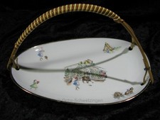 Korb , Schale mit Henkel - Rheinpfalz original  50er Jahre - ca. 24 cm (501)