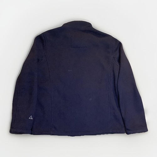 Gerry Basecamp Heavy Knit Full Zip Jacket Men's Med Mock Neck Navy Blue Workwear - Picture 10 of 15