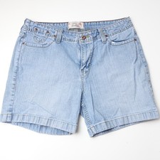 Vintage Levis Stretch Jean Shorts Misses 12 Blue Y2K High Waist Hipster 33 x 6