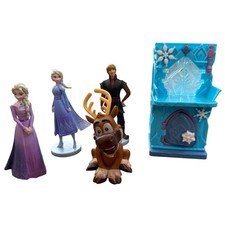 Disney Frozen Storytime Stackers Elsa Ice Palace Castle Lot w/ Kristoff Sven 5pc