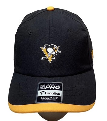 Pittsburgh Penguins NHL Authentic Pro Cap Black/Yellow  Adjustable $34