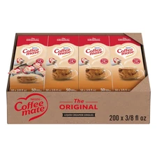 Nestle Coffee mate Original Liquid Creamer Singles Non-Dairy 200 Tubs