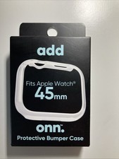 Onn Protective Bumper Case for Apple Watch 45mm New