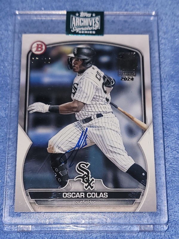OSCAR COLAS 2024 Topps Archives Signature Series Buyback Auto #97/99!!!!