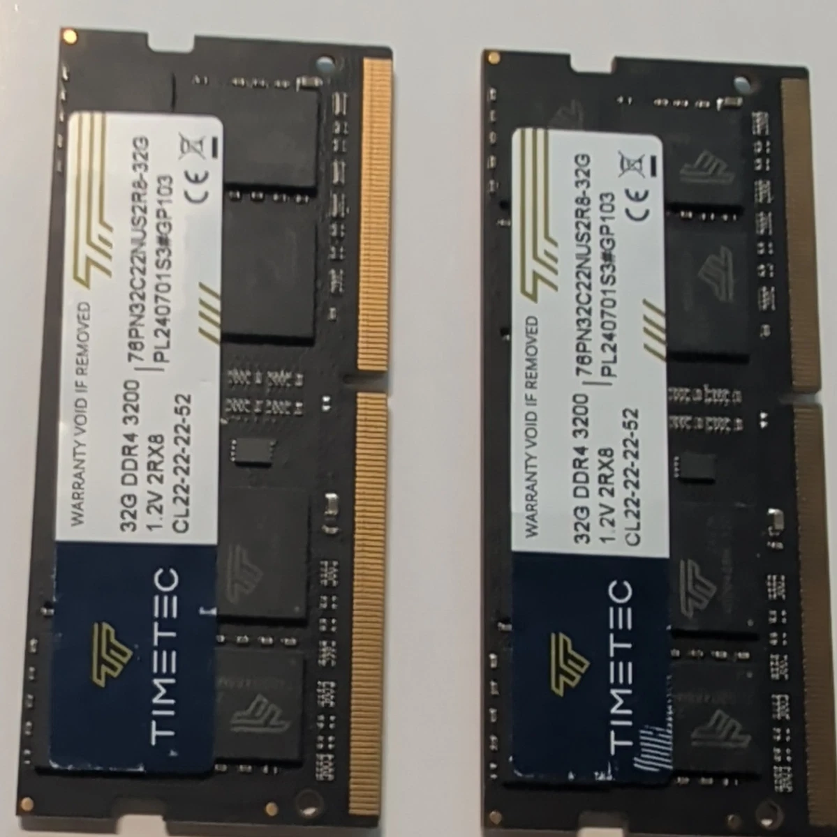 PC4-25600 (DDR4-3200) Bus Speed Computer RAM 32 GB Capacity per