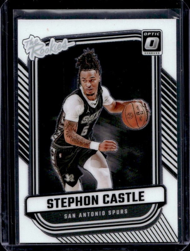 2024-25 Panini Donruss Optic Stephon Castle The Rookies Rookie RC #4 Spurs