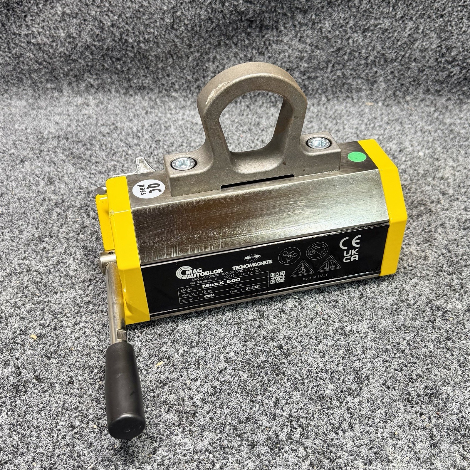 TECNOMAGNETE MAXX500 Lifting Magnet 1,100 lb