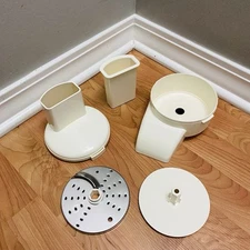 Sunbeam Oskar 14081 Food Processor 5-Piece Shredder Chute & Pusher Parts ONLY