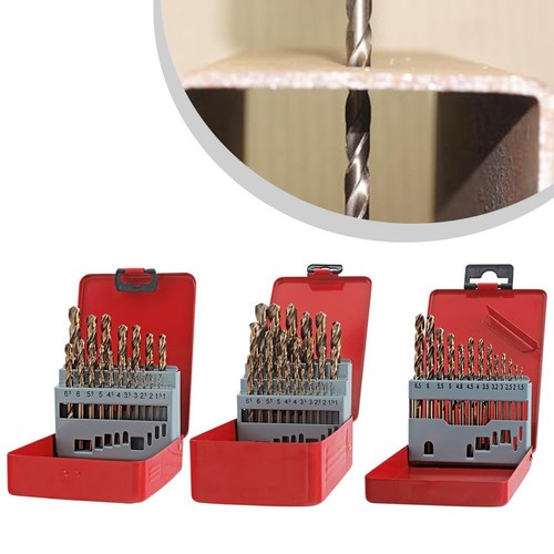 QUARKZMAN HSS Spiralbohrer-Set – 3 Stück, 9,5 Mm, Titanbeschichtet Für Metall & Mehr