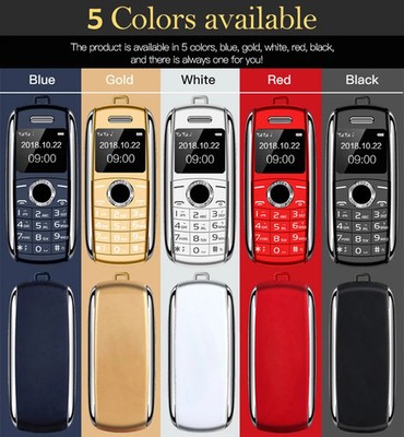 New Mini Mobile Phone X8 0.66'' 2G GSM  Telefone Dual SIM Wireless Bluetooth