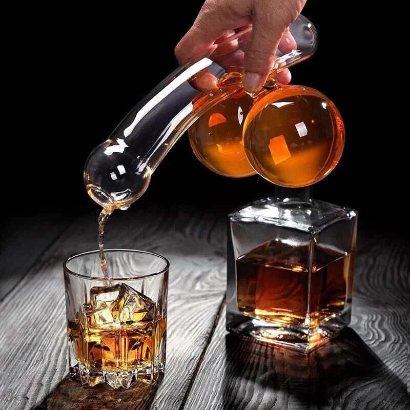 Adult Shaped Barware Wine Decanter 400ML Lead-Free Glass Bachelorette Party - Image 2 of 4