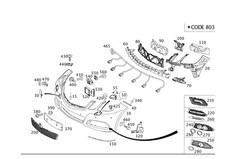 Mercedes-Benz Genuine Electrical Wiring Harness Front Fits E-Class A2125403000