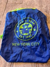 Build a bear workshop cinch bag sack New York City Blue Tote Backpack BABW