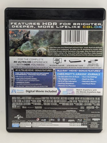 Jurassic World Fallen Kingdom 4k Ultra HD + Blu-ray - Bild 2 von 3