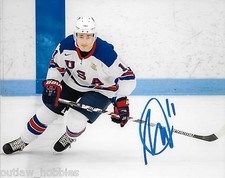 Team USA Miles Wood Signed Autographed 8x10 NHL Photo COA D