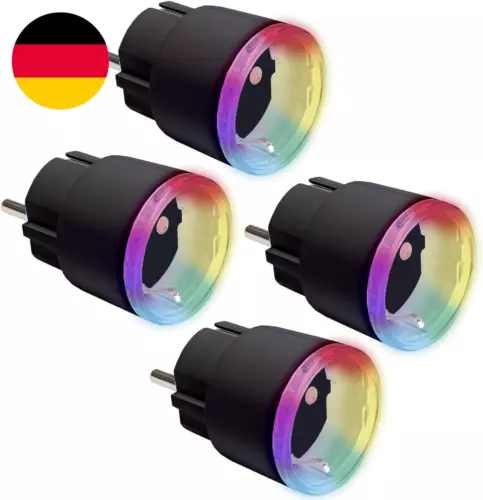 Shelly plus Plug S Viererpack - Intelligente Steckdose Funktioniert Mit Alexa & 