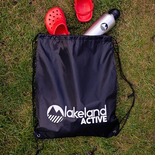 Lakeland Active Penrith Cordón Gimnasio Bolsa Deporte Fútbol Gimnasio PE Kit Negro Rojo - Imagen 7 de 12