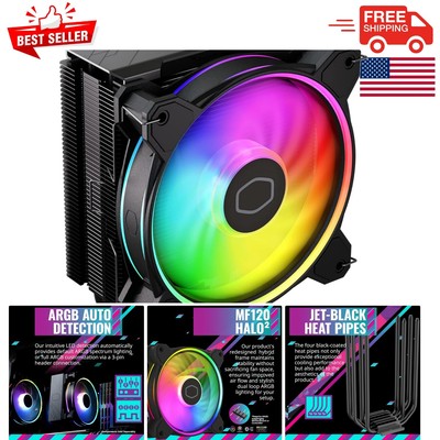 Optimized Airflow Hyper 212 Halo Black CPU Cooler for Intel & AMD Platforms