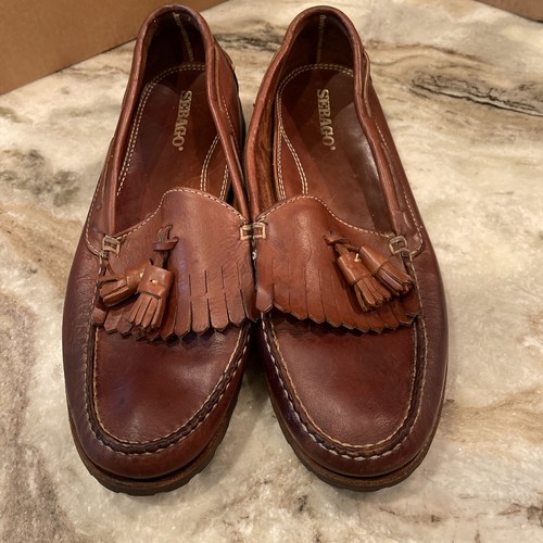 Sebago Loafers Brown Leather Tassel 