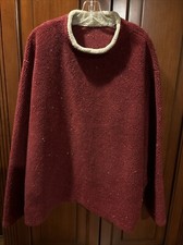 Crazy Shirt, Hawaii Size Large Red With White Speckles. Fleece