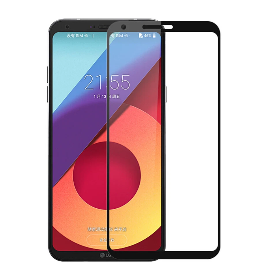 Película protectora de pantalla de vidrio templado completamente cubierta para LG Stylo 3 4 Fortune Plus Foto 4 de 4