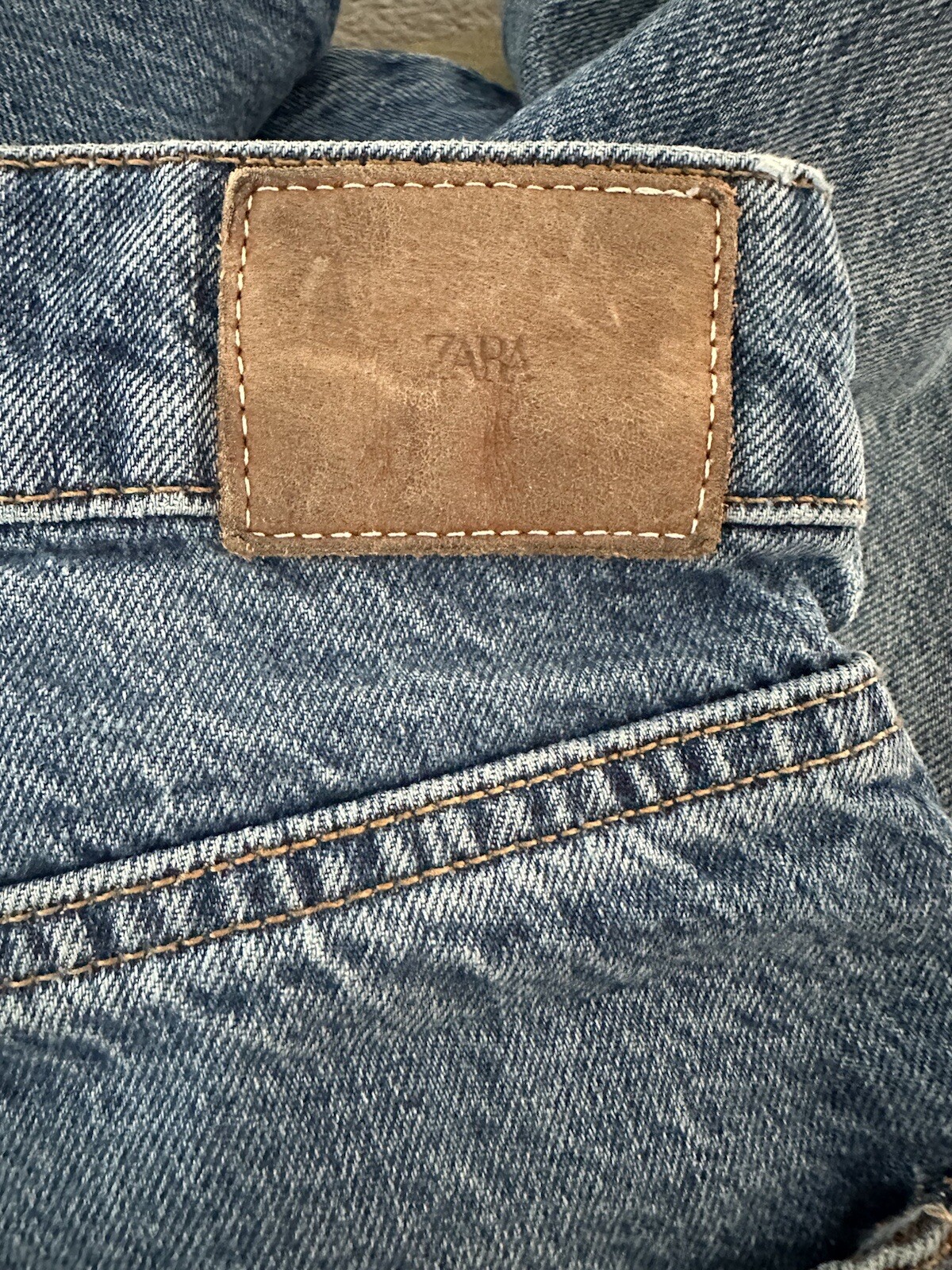 ZARA Jeans WOMEN Size 2 BLUE High Rise DENIM thumbnail 6