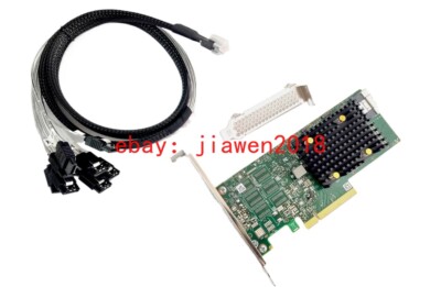 Broadcom LSI 9500-8i Tri-Mode HBA Controller 12Gbps SATA SAS PCIe 4.0 x8 + cable