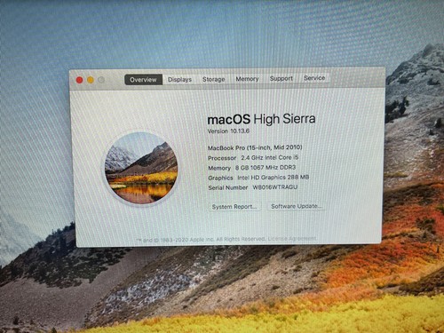 Apple MacBook Pro 15" Laptop 2.4GHz Core i5 - 8GB - 320GB HD - ONLY 11 Cycles - Picture 9 of 21
