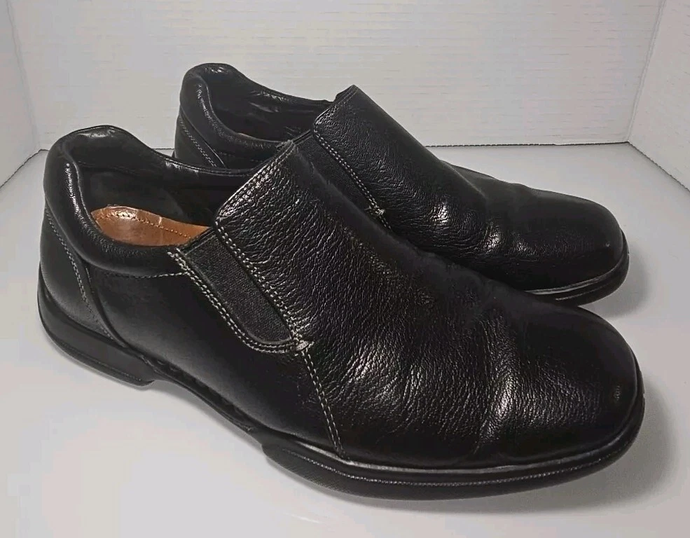 NIKE Mocassino Cole Haan Air da uomo US 8 pelle nera scarpe slip on comode C06724